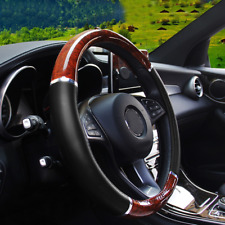 Acessórios de capa de volante de grão de madeira para carro Lux Grip Syn couro 38cm, usado comprar usado  Enviando para Brazil