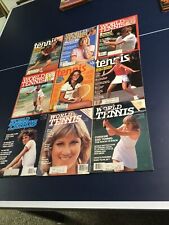 Lote de 9Vtg Tennis World, revista de tênis 1980-1983 Evert, Austin, Martina comprar usado  Enviando para Brazil