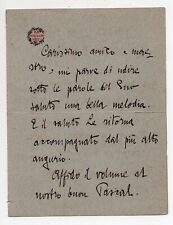 Gabriele annunzio lettera usato  Italia