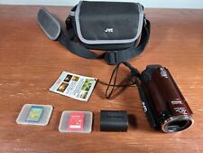 JVC GZ-E100RU  Full HD AVCHD Camcorder w/ SD Cards + Batteries  *Untested READ* for sale  Shipping to South Africa