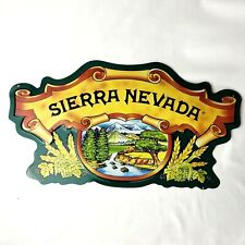 Sierra Nevada Cutout Embossed Metal Tin Beer Sign 20 x 11 Bar Mancave Tiki  for sale  Santa Ynez