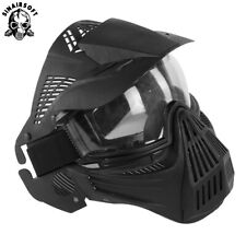 Tactical Full Face Protective Máscara de Segurança CS Capacete w / Goggles Airsoft Paintball comprar usado  Enviando para Brazil