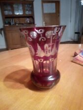 Böhmische vase rubin gebraucht kaufen  Wertheim