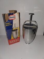 Vintage  Alumode Donut Master Aluminum Donut Maker With Original Box Recipes for sale  Shipping to South Africa