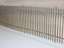 8ft steel security palisade fencing - (168 cm) O gauge 1:43 model railway fence for sale  Shipping to South Africa