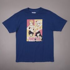 Camiseta masculina grande azul algodão mangá cauda de fada anime Hiro Mashima Funimation comprar usado  Enviando para Brazil