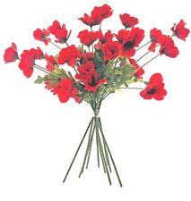 Red poppy stems for sale  Shipping to Ireland