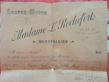 1913 ancienne facture d'occasion  Béziers