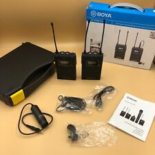 Kit de microfone de lapela sem fio BOYA BY-WM8 Pro-K1 UHF para câmeras de filmadoras ENG comprar usado  Enviando para Brazil