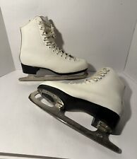 Patines figura de hielo L L Bean (5134) para mujer talla 8 - cuero blanco 260 mm cuchillas TUV segunda mano  Embacar hacia Argentina