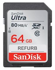 Tarjeta de memoria para cámara SanDisk Ultra SDXC 64 GB 80 MB/s Clase 10 SD 64 GB 80 MB/s segunda mano  Embacar hacia Mexico