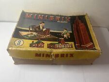Juego de ""Minibrix"" - Juguete de construcción de goma de Premo c. 1935-40 Leer segunda mano  Embacar hacia Mexico
