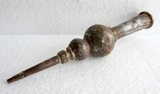 Ancient Antique 850's Old Iron Hand Carved Mughal Lance End Spear Lance Handle for sale  Shipping to South Africa