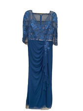 Vestido Decode formal de renda com babado azul 1,8, usado comprar usado  Enviando para Brazil