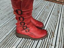 Ladies red leather for sale  RIPLEY