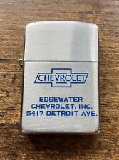 Zippo Lighter Vintage 1948 - 1949 Chevrolet Bowtie 3 Barrel Pat 2032695 Detroit usato  Spedire a Italy