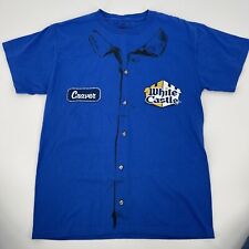 White Castle T-Shirt Blue Craver Graphic Comfort Work Summer Size Medium for sale  Shipping to South Africa