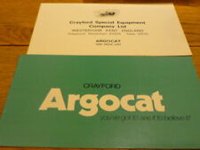 Crayford argocat brochure for sale  Shipping to Ireland