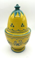 Used, Vintage Italian Bitossi Hand-Painted Pottery Canister, 9.25” x 5.25” for sale  Shipping to South Africa