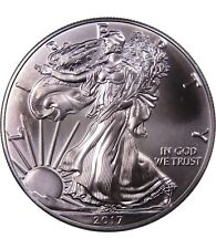 Moneda de plata fina American Silver Eagle .999 2017 sin precio de venta con certificado de autenticidad segunda mano  Embacar hacia Mexico