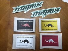 Aardvark Matrix Paintball Vtg Stickers Lot (6 Stickers) Dm3 Gen E, used for sale  Shipping to South Africa