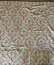 World Market Shower Curtain Paisley Floral 72" x 72" Cotton Boho Chic EUC, used for sale  Tracy