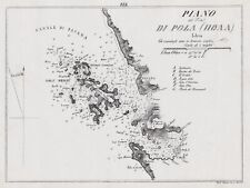 Pula Istarska Croazia Plan Lamberti Lithograph 1861 comprar usado  Enviando para Brazil