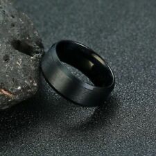 8mm Tungsten Ring for Men Wedding Band Matte Brushed Finish Comfort Fit  6 - 13 for sale  Shipping to South Africa