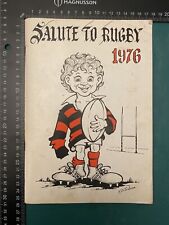 Salute rugby 1976. for sale  SWANSEA