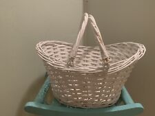 White wicker basket for sale  Somersworth