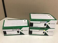 LOTE de 3 cartuchos de tóner originales Lexmark 84C1HC0 84C1HY0 84C1HM0 segunda mano  Embacar hacia Argentina