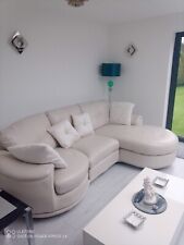 White leather chaise for sale  ASHFORD