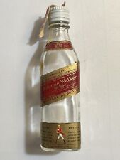 Mini Botella de Whisky Escocés JOHNNIE WALKER ETIQUETA ROJA 1/10 PINTA, usado segunda mano  Embacar hacia Argentina