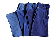 jeans ex LANDS' END X-stretch perna larga cintura alta com elástico total cintura plana comprar usado  Enviando para Brazil
