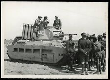 Erwin Rommel 1942 Afrika Korps Captura Tanque Británico Segunda Guerra Mundial Tipo 1 Foto Original  segunda mano  Embacar hacia Argentina