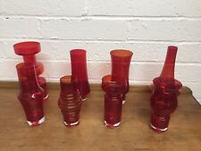 Riihimaki red glass for sale  SHOREHAM-BY-SEA