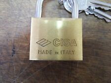 Cisa brass padlock for sale  CHURCH STRETTON