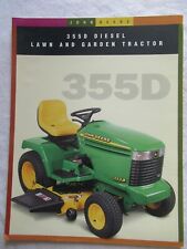 John Deere 355D Lawn and Garden Tractor Specification Sheet Sales Brochure for sale  Shipping to South Africa