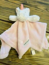 Blankets & Beyond Baby Girl Pink Plush Unicorn Lovey Security Blanket for sale  Shipping to South Africa