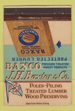 Matchbook cover baxo for sale  USA