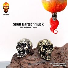Bartschmuck skull totenkopf gebraucht kaufen  München