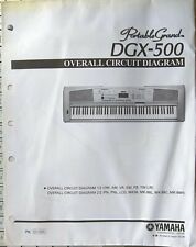Used, Original Yamaha Overall Circuit Diagram Schematics for DGX-500 Portable Grand. for sale  Shipping to South Africa
