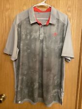 Adidas Men’s Golf Polo Colorful Grey Geometric XL, used for sale  Shipping to South Africa