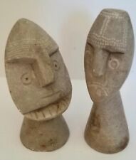 Pair vintage moai for sale  Shipping to Ireland
