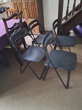 black folding chairs for sale  LEAMINGTON SPA