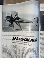 Bauplan motorflugzeug spacewal gebraucht kaufen  Gunzenhausen