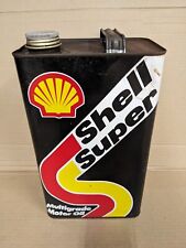 Shell Super Multigrade Motor Oil 5 litre Vintage 1980s Car Oil / Petrol Can, used for sale  Shipping to South Africa