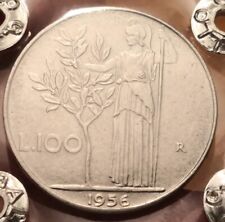 100 lire 1956 usato  Olbia