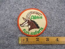 Used, Vintage Africa Fun Safaris Patch Gazelle Animal Wild Life Travel Souvenir for sale  Shipping to South Africa