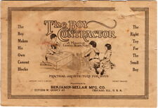 Used, The Boy Contractor Miniature Cement Blocks, Building Instructions, 1916 for sale  Shipping to South Africa